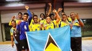 Saint Lucia winning 2019 ECVA U21 Men Team