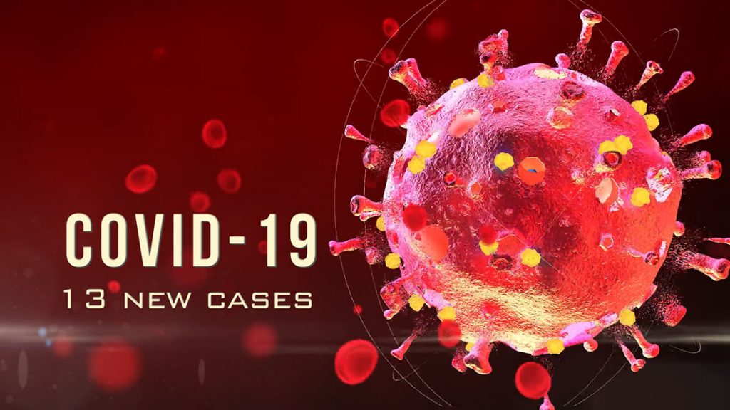 13 new COVID-19 cases